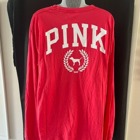 Pink ~ Victoira's Secret ~ Bright Salmon Long Sleeve Top - Picture 4 of 7